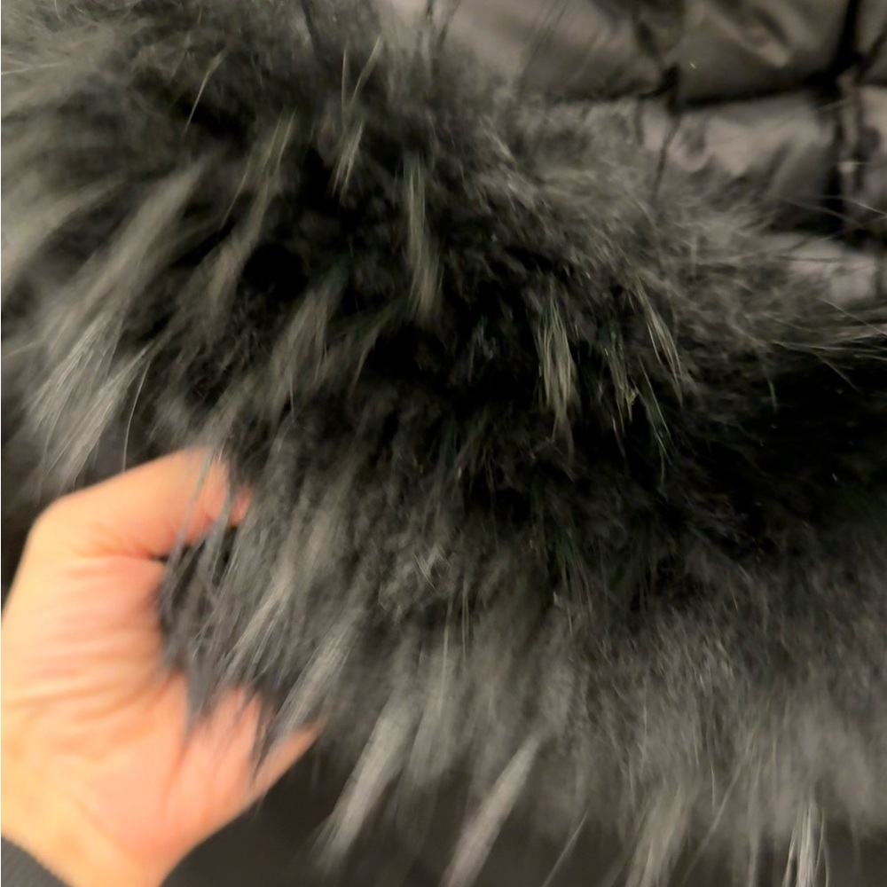 Rudsak Luxurious Black Fur-Trimmed Winter Coat - Picture 11 of 13